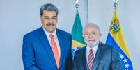 Maduro e Lula durante encontro no Palácio do Planalto, em maio de 2023.  Foto: Ricardo Stuckert/Presidência da República