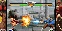 O traço típico da SNK dá um charme único ao crossover com os lutadores da Capcom Foto: SNK / Divulgação
