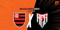 Flamengo e Atlético-GO se enfrentam neste domingo (28) no Maracanã Foto: Arte: Jogada 10 / Jogada10