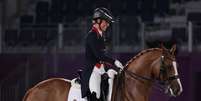 Charlotte Dujardin era o principal nome da equipe olímpica equestre do Reino Unido  Foto: Alkis Konstantinidis / Reuters