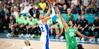 Brasil x França  Foto: Partida entre Brasil e França. válida pela Olimpíada de Paris-2024 ( FIBA) / Olimpíada Todo Dia