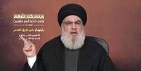 Sheikh Hassan Nasrallah é um clérigo xiita que comanda o Hezbollah desde 1992  Foto: Reuters / BBC News Brasil