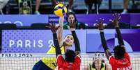 Gabi foi ao ataque contra o Quênia na estreia da Seleção Brasileira feminina de vôlei  Foto: Wander Roberto/COB