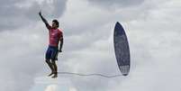 Gabriel Medina recebeu nota 9.9 por sua onda no Taiti  Foto: AFP / BBC News Brasil