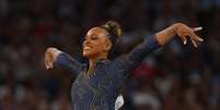 Rebeca Andrade durante apresentação nos Jogos Olímpicos de Paris  Foto: REUTERS