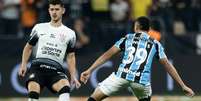 Com um expulso para cada lado, Corinthians e Grêmio ficam no empate sem gols pelo jogo de ida da Copa do Brasil.   Foto: Rodrigo Coca/Agência Corinthians / Esporte News Mundo