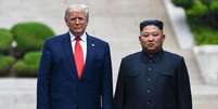 Trump se encontrou com Kim Jong Un três vezes durante os seus quatro anos no cargo Foto: Getty Images / BBC News Brasil