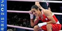 Imane Khelif, da Argélia, participa de luta de boxe na Olimpíada de Paris  Foto: Getty Images / BBC News Brasil