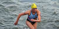 Após nadar no rio Sena, nadadora Claire Michel passa mal e abandona Olimpíadas   Foto: REUTERS/Aleksandra Szmigiel