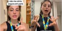 Produtora de conteúdo Flávia Bandoni relatou ter sofrido vários episódios de assédio em Paris.  Foto: Reprodução/TikTok