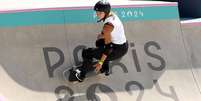 Dora Varella no skate park feminino dos Jogos Olímpicos de Paris-2024  Foto: Dora Varella -  Ezra Shaw/Getty Images / Olimpíada Todo Dia