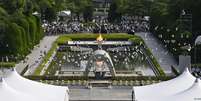 Pombas foram soltas em Hiroshima, no Japão, como um apelo à paz  Foto: DW / Deutsche Welle