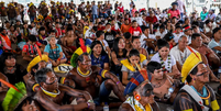 Apib cobra suspensão de marco temporal e avalia deixar comissão do STF  Foto: Antônio Cruz/Agência Brasil