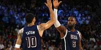 Lebron James e Jayson Tatum  Foto: REUTERS/Brian Snyder TPX IMAGES OF THE DAY