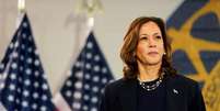 Vice-presidente dos EUA e candidata presidencial democrata, Kamala Harris
08/08/2024
REUTERS/Elizabeth Frantz  Foto: Reuters