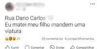 Mulher é presa após assassinar o filho e publicar crime nas redes sociais  Foto: Reprodução/Redes Sociais 