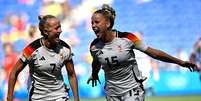 Alemanha levou a medalha de bronze no futebol feminino  Foto: Arnaud FINISTRE / AFP / Lance!