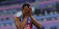 Shelby McEwen, dos Estados Unidos, não aceitou dividir o primeiro lugar com Hamish Kerr, da Nova Zelândia, pediu desempate e acabou com a medalha de prata  Foto: Reuters