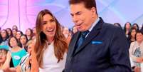 Patrícia Abravanel e Silvio Santos no SBT   Foto: Divulgação / SBT / RD1