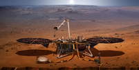 A descoberta vem da análise de dados da sonda Insight, da Nasa, que levou um sismômetro a Marte  Foto: Nasa / BBC News Brasil