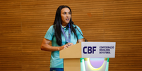 MARTA, SELEÇÃO BRASILEIRA DE FUTEBOL FEMININO, NA SEDE DA CBF  Foto: Rafael Ribeiro/CBF / Olimpíada Todo Dia