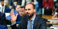 O deputado Eduardo Bolsonaro (PL-SP).  Foto: Pedro França/Agência Senado / Estadão