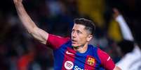 Lewandowski marca duas vezes e garante a virada  Foto: Divulgação/Barcelona / Lance!