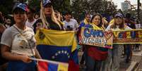 Venezuelanos organizaram protesto na Avenida Paulista para criticar governo Maduro e reivindicar uma postura do governo brasileiro frente &agrave; atual crise  Foto: DW / Deutsche Welle