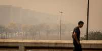 Fumaça encobriu o céu de Brasília na última semana; problema se repete em diferentes regiões do país  Foto: Marcelo Camargo/Agencia Brasil / Estadão