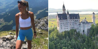 Natalie Stichova, de 23 anos, despencou de quase 80 metros em penhasco próximo ao Castelo de Neuschwanstein, na Alemanha  Foto: Reprodução/Redes Sociais 