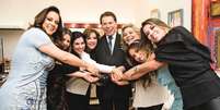 Casado com Íris Abravanel, Silvio Santos deixou Cintia, Silvia, Daniela, Patrícia, Rebeca e Renata como herdeiras.  Foto: Divulgação/SBT