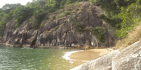 Morro dos limões, na Baía de Santos.  Foto: Reprodução/Portal Guarujá