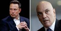 Conflito entre o bilionário Elon Musk e o ministro do STF Alexandre de Moraes ocorre desde abril  Foto: Reuters / BBC News Brasil