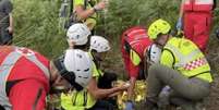 Idosa de 89 anos sobreviveu em montanha após cair em barranco e quebrar costelas  Foto: Divulgação