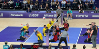 V&ocirc;lei sentado do Brasil  Foto: Sele&ccedil;&atilde;o masculina de v&ocirc;lei sentado em Paris-2024.  Lukas Kenji / Olimp&iacute;ada Todo Dia