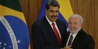 Luiz Inácio Lula da Silva (PT) com o ditador da Venezuela, Nicolás Maduro no Palácio do Planalto em Brasília  Foto: Wilton Junios/Estadão / Estadão