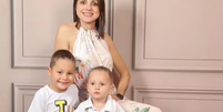 Edinéia Telles e os filhos, de 2 e 4 anos  Foto: Reprodução/Redes Sociais