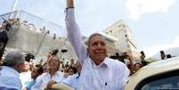 Edmundo González Urrutia durante manifestação contra Maduro   Foto: DW / Deutsche Welle