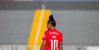 Leticia Pires, jogadora do time feminino do Red Bull Bragantino. Foto: Fernando Roberto/Red Bull Bragantino / Esporte News Mundo