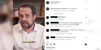 Nos comentários da postagem, Pablo Marçal (PRTB) questionou Guilherme Boulos (PSOL) sobre a realização de exame toxicológico.  Foto: Reprodução/Instagram: @pablomarcalporsp / Estadão