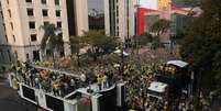 Protesto bolsonarista na Av. Paulista neste sábado, 7 de setembro  Foto: REUTERS/Carla Carniel