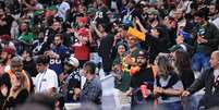 Torcida do Green Bay Packers durante partida contra o Philadelphia Eagles no estádio Arena Corinthians, pela abertura do campeonato NFL. Foto: ETTORE CHIEREGUINI/AGIF - AGÊNCIA DE FOTOGRAFIA/ESTADÃO CONTEÚDO