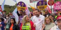 Guilherme Boulos faz evento em Heliópolis  Foto: Reprodução/Instagram