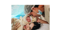 Sthefany Brito dá à luz, seu segundo filho com o empresário Igor Raschkovsky: 'Pacotinho de amor'.  Foto: Instagram, Sthefany Brito / @fotografiathaisgalardi / Purepeople