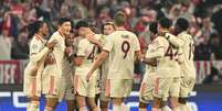  Foto: Alex Grimm/Getty Images - Legenda: Momento do primeiro gol marcado por Olise / Jogada10