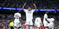  Foto: David Ramos/Getty Images - Legenda: Mbappé marca em vitória do Real / Jogada10