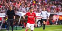 Angel Di Maria (Benfica) durante jogo contra o Braga, no dia 27.04.2024 Foto: SOPA Images Limited / Alamy Stock Photo