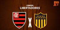 Foto: Arte Jogada10 - Legenda: Flamengo x Peñarol / Jogada10