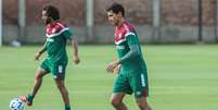 Foto: MARCELO GONÇALVES / FLUMINENSE FC - Legenda: Marcelo rasga elogios a Ganso, companheiro de Fluminense / Jogada10