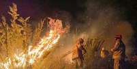 Incêndio no Parque Itatiaia, o mais antigo do Brasil, criado em 1937. Região Metropolitana do RJ concentra maioria dos incêndios.  Foto: Divulgação CBRJ